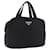 Borsa PRADA in nylon nero argento Auth bs35154