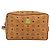 Clutch MCM Vicetos Logogram PVC Marrone Oro Auth BA12942 D'oro - vista 13