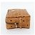 Clutch MCM Vicetos Logogram PVC Marrone Oro Auth BA12942 D'oro - vista 3