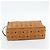 Clutch MCM Vicetos Logogram PVC Marrone Oro Auth BA12942 D'oro - vista 6