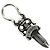 Pendente Chrome Hearts Dagger Charm Top Ag925 Silver Auth 180401M Argento