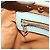 Céline Bolsa CELINE de couro 2way Azul claro Ouro Auth 180287A Dourado - vista 23