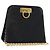 Borsa a tracolla Salvatore Ferragamo Gancini in catena di pelle blu navy e oro Auth 181133 D'oro