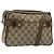 Borsa GUCCI GG Supreme Web Sherry Line in PVC Beige Oro 93 02 049 Auth 178321 D'oro