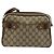 Borsa GUCCI GG Supreme Web Sherry Line in PVC Beige Oro 93 02 049 Auth 178321 D'oro - vista 13