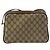 Borsa GUCCI GG Supreme Web Sherry Line in PVC Beige Oro 93 02 049 Auth 178321 D'oro - vista 2