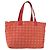 CHANEL Nuova Borsa Tote Travel in Nylon Rosso Argento CC Auth BA12813