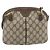 Borsa GUCCI GG Supreme Web Sherry Line PVC Beige Oro 904 02 047 Auth 181123 D'oro - vista 2
