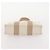 Hermès Borsa Fourre Tout HERMES Cotton 3 Set White Gray Red Auth BA12676 Marrone Bianco Rosso - vista 21
