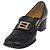 Mocassini FENDI in pelle 36 1/2 Nero Auth 179329 - vista 2