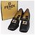 Mocassini FENDI in pelle 36 1/2 Nero Auth 179329 - vista 36