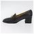 Mocassini FENDI in pelle 36 1/2 Nero Auth 179329 - vista 5