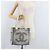Borsa Tote CHANEL in tela Bianco Argento CC Auth BA12904A - vista 21