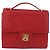 Céline Borsa a Spalla con Catena CELINE in Pelle 2way Rosso Oro Auth BA13005 D'oro - vista 13