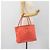 Borsa Tote PRADA Nylon Arancione Oro Auth 181129 D'oro - vista 25