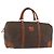Céline Borsa Boston CELINE in tela Macadam PVC Pelle Marrone Oro Auth 180637 D'oro