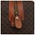 Céline Borsa Boston CELINE in tela Macadam PVC Pelle Marrone Oro Auth 180637 D'oro - vista 17