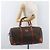 Céline Borsa Boston CELINE in tela Macadam PVC Pelle Marrone Oro Auth 180637 D'oro - vista 24