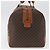Céline Borsa Boston CELINE in tela Macadam PVC Pelle Marrone Oro Auth 180637 D'oro - vista 3