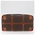 Céline Borsa Boston CELINE in tela Macadam PVC Pelle Marrone Oro Auth 180637 D'oro - vista 6