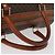 Céline Borsa Boston CELINE in tela Macadam PVC Pelle Marrone Oro Auth 180637 D'oro - vista 8