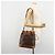 Céline Borsa a tracolla CELINE Macadam Canvas PVC Pelle Marrone Oro Auth 180643 D'oro - vista 22