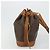 Céline Borsa a tracolla CELINE Macadam Canvas PVC Pelle Marrone Oro Auth 180643 D'oro - vista 4