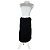 Gonna vintage Issey Miyake in misto cotone Y2K nera Nero