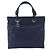 CHANEL Paris Biarritz MM Tote Bag beschichtetes Canvas Navy Silver CC Auth 181519SAV Silber Marineblau - Ansicht 13
