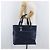 CHANEL Paris Biarritz MM Tote Bag beschichtetes Canvas Navy Silver CC Auth 181519SAV Silber Marineblau - Ansicht 25