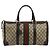 Borsa GUCCI GG Supreme Web Sherry Line PVC Beige Oro Autentica 179372 D'oro - vista 13