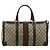Borsa GUCCI GG Supreme Web Sherry Line PVC Beige Oro Autentica 179372 D'oro - vista 2