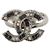 Chanel Anello logo CC con pietre e strass grigi Grigio