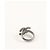 Chanel Anello logo CC con pietre e strass grigi Grigio - vista 3