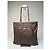 Triomphe Céline Tote Celine Vintage in Pelle Liscia Y2K Marrone Cioccolato - vista 13