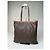 Triomphe Céline Tote Celine Vintage in Pelle Liscia Y2K Marrone Cioccolato - vista 2