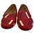Mocassini Tod's Gommino in pelle rossa effetto coccodrillo Rosso