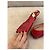 Mocassini Tod's Gommino in pelle rossa effetto coccodrillo Rosso - vista 5