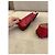 Mocassini Tod's Gommino in pelle rossa effetto coccodrillo Rosso - vista 7