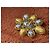 Spilla Chanel Vintage Fiore Oro e Argento D'oro - vista 3