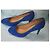 Décolleté Nine West in scamosciato blu punta affusolata - vista 3