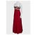 Marchesa Maxikleid aus roter Seide mit Kristallbesatz Größe 6/M gebraucht - Ansicht 2