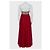 Marchesa Maxikleid aus roter Seide mit Kristallbesatz Größe 6/M gebraucht - Ansicht 3