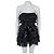 Schwarzes Mini-Rüschenkleid mit Kristallen Alexandre Vauthier FR38 gebraucht