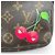 Borsa Louis Vuitton Pochette Accessoires Monogram Cherry Marrone - vista 8