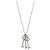 Collana Tiffany & Co. Three Key Heart Crown Oval Argento