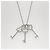 Collana Tiffany & Co. Three Key Heart Crown Oval Argento - vista 4
