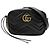 Marmont Borsa a tracolla trapuntata Gucci con catena Nero