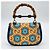 GUCCI Bamboo Handtasche blau aus Leder und PVC - Ansicht 2