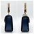 GUCCI Bamboo Handtasche blau aus Leder und PVC - Ansicht 3